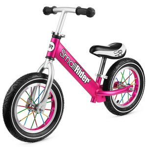 Беговел Small Rider Foot Racer 2 AIR, надувные колеса 12" с цветными спицами, розовый Small Rider фото 4