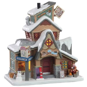 Загородный ресторанчик S'Mores & Snow 21*20 см, подсветка, на батарейках Lemax фото 1