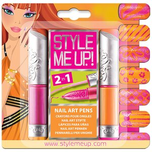 Художественный маникюр "Розовый с оранжевым" Style me up! фото 1