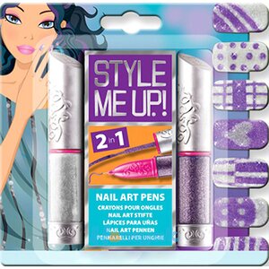 Художественный маникюр "Фиолетовый с серебряным" Style me up! фото 1