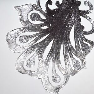 Елочная игрушка Павлин Роскошный 15 см черно-серебряный, подвеска Forest Market фото 6