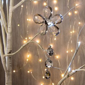 Елочная подвеска Цветок Прозрачный 18 см Forest Market фото 2