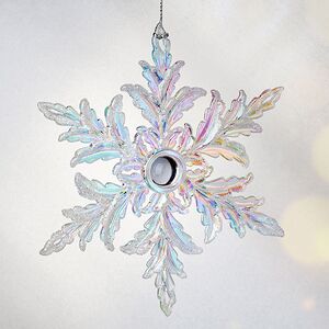 Елочная игрушка Снежинка - Ледяная мелодия 10 см, подвеска Forest Market фото 3