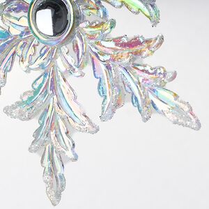 Елочная игрушка Снежинка - Ледяная мелодия 10 см, подвеска Forest Market фото 2