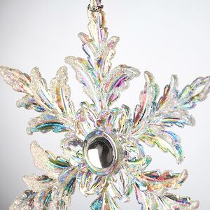 Елочная игрушка Снежинка - Ледяная мелодия 10 см, подвеска Forest Market фото 4