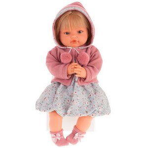 Кукла Изабелла в темно-розовом 42 см плачущая