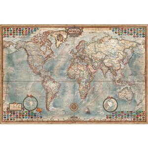 Пазл Политическая карта мира, 1000 элементов