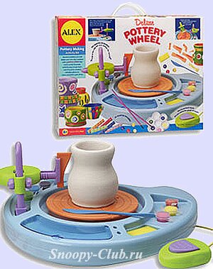 Гончарный круг с адаптером и педалью