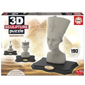 Скульптурный 3D пазл Нефертити, 190 элементов, 22*14*23 см Educa фото 2