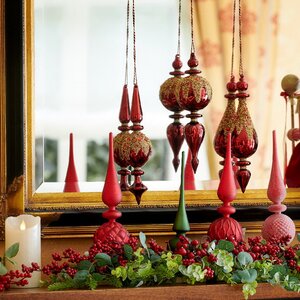 Верхушка Royal Vintage: Versailles 31 см красная Kaemingk фото 2