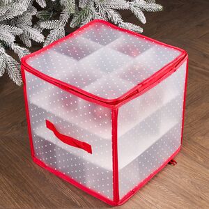 Коробка для елочных шаров и игрушек до 10 см (на 27 шт), 31 см