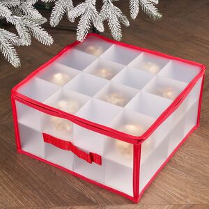 Коробка для елочных шаров и игрушек (на 32 шт), 34*34*18 см