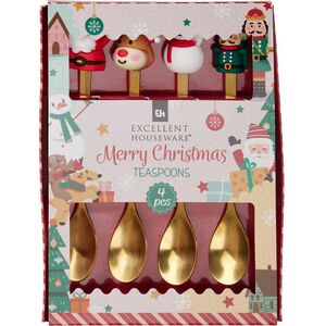 Набор новогодних ложек Santas Banquet 4 шт Koopman фото 2