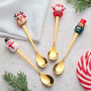 Набор новогодних ложек Santas Banquet 4 шт