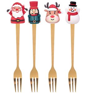 Набор новогодних вилок Christmas Banquet 4 шт