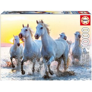 Пазл Белые лошади на закате, 1000 элементов Educa фото 2