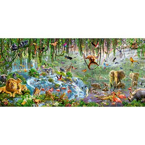 Пазл-панорама Джунгли, 3000 элементов, панорама Educa фото 1