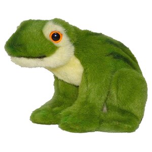 Мягкая игрушка Зеленая лягушка 16 см