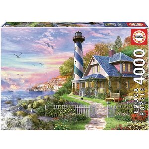 Картина-пазл Маяк на скале залива, 4000 элементов Educa (Эдука) фото 2