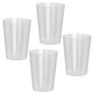 Пластиковые стаканы для воды Кристи, 4 шт, 280 мл