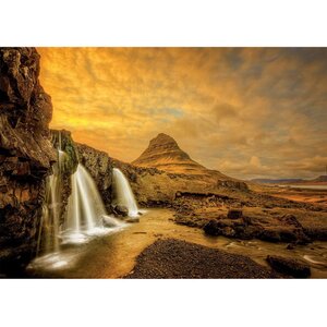 Пазл Водопад Киркьюфетльсфос - Исландия, 1000 элементов