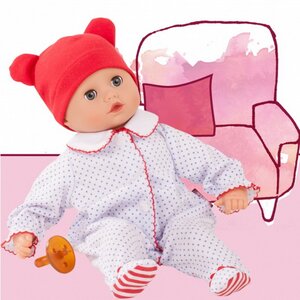 Кукла-младенец Маффин мальчик в гороховом боди 33 см с аксессуарами, закрывает глаза Gotz фото 1