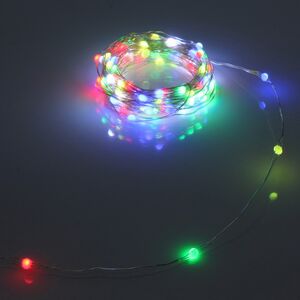 Светодиодная USB-гирлянда Роса Magnificent 20 м, 200 разноцветных RGB LED, серебряная проволока, пульт управления, таймер, IP20 Serpantin фото 3