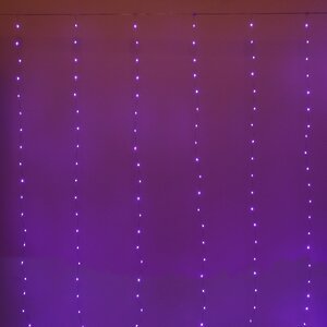 Гирлянда - занавес Роса Magnificent 3*2.8 м, 280 разноцветных RGB ламп, серебряная проволока, пульт управления, таймер, IP20 Serpantin фото 7