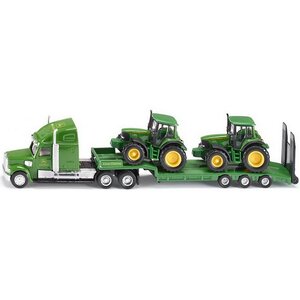 Тягач с двумя тракторами John Deere 1:87, 22 см SIKU (Сику) фото 1