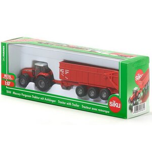 Трактор Massey Ferguson с прицепом-кузовом 1:87, 18 см SIKU (Сику) фото 3