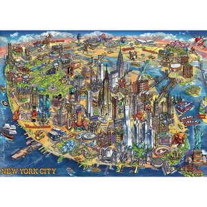 Пазл Карта Нью-Йорка, 500 элементов