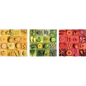 Набор пазлов Три цвета - Андреа Тилк, 3*500 элементов Educa фото 1