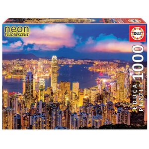 Светящийся пазл Гонконг - небоскрёбы, 1000 элементов Educa фото 3