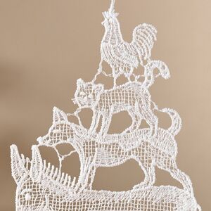 Кружевная елочная игрушка Бременские Музыканты 12 см Vogel (Вогель) фото 2