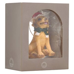 Елочная игрушка Собачка Лабрадор - Новогодние питомцы 8 см Edelman фото 3