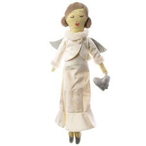 Кукла на елку Фея - Леди Марселла с сердечком 40 см, подвеска