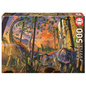 Пазл Любопытный динозавр - Винсент Хи, 500 элементов Educa фото 2