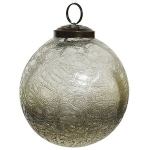 Винтажный елочный шар Bubble - Золотая Дымка 10 см, стекло