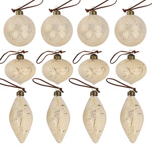 Набор стеклянных шаров Ceres Framme 8-12 см, 12 шт Winter Deco фото 5