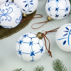 Набор стеклянных шаров Modelli Blue 8 см, 12 шт Winter Deco фото 6