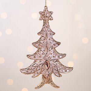 Елочная игрушка В Лесу Родилась Елочка 16 см розовое золото, подвеска Forest Market фото 5