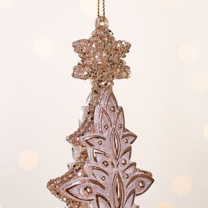 Елочная игрушка В Лесу Родилась Елочка 16 см розовое золото, подвеска Forest Market фото 6