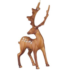 Елочная игрушка Лесной Олень Шайни 15 см, подвеска Forest Market фото 5