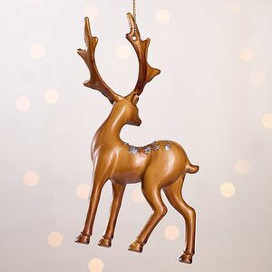 Елочная игрушка Лесной Олень Шайни 15 см, подвеска Forest Market фото 3