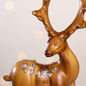 Елочная игрушка Лесной Олень Шайни 15 см, подвеска Forest Market фото 2