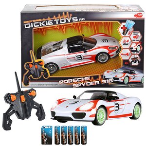 Машина Porsche 918 Spyder на радиоуправлении 26 см 1:16, свет, звук DICKIE TOYS фото 1