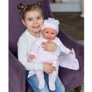 Кукла-младенец Сорая в розовом 55 см плачущая Antonio Juan Munecas фото 2
