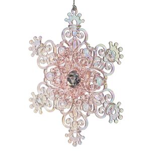 Елочная игрушка Снежинка - Радужный Блеск 13 см, подвеска Forest Market фото 2