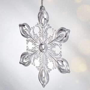 Елочная игрушка Снежинка - Первый снег в Дублине 7 см, подвеска Forest Market фото 4