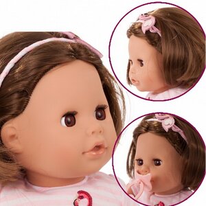 Кукла для купания Кози Аквини - Фламинго 33 см, закрывает глаза Gotz фото 2